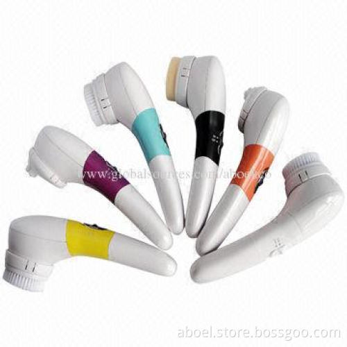 Sonic Facial Brush for Cosmetic Cleaning with 4 Replacement Heads